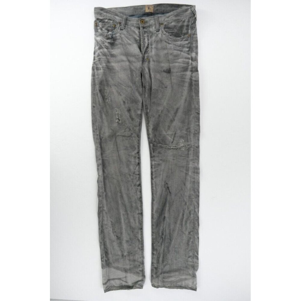 Prps Rambler Jeans Portugal 33' Waist 35.5' Inseam Gray Distressed Stacked Denim